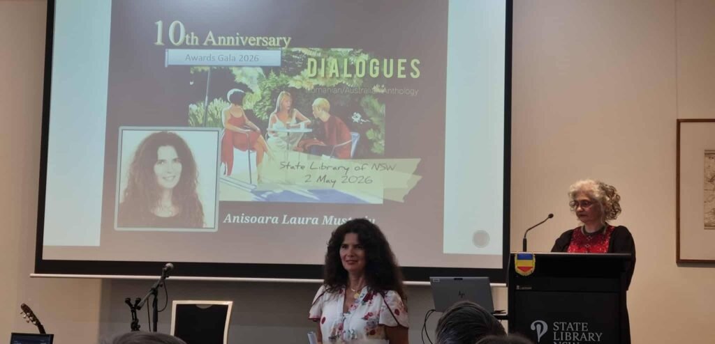 Scriitoarea Anișoara Laura Mustețiu, premiată la Gala Romanian/Australian Anthology – Contemporary Poetry and Prose (2016–2026)