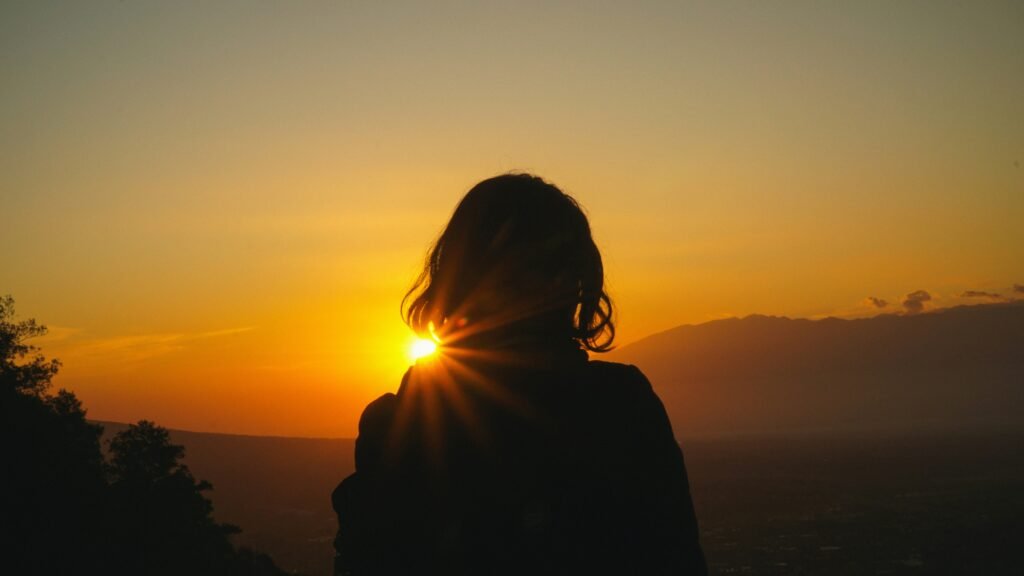 Woman sun